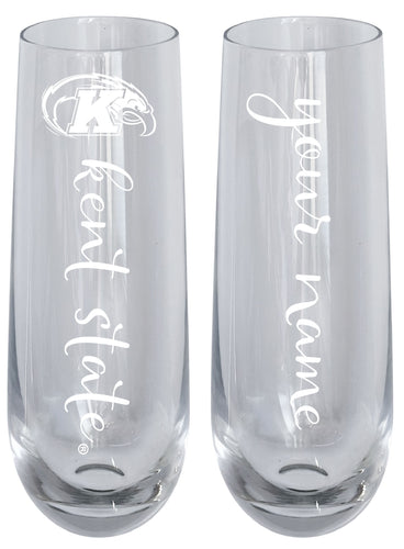 Kent State University Customizable 10 oz Engraved Champagne Flute – Officially Licensed Product 