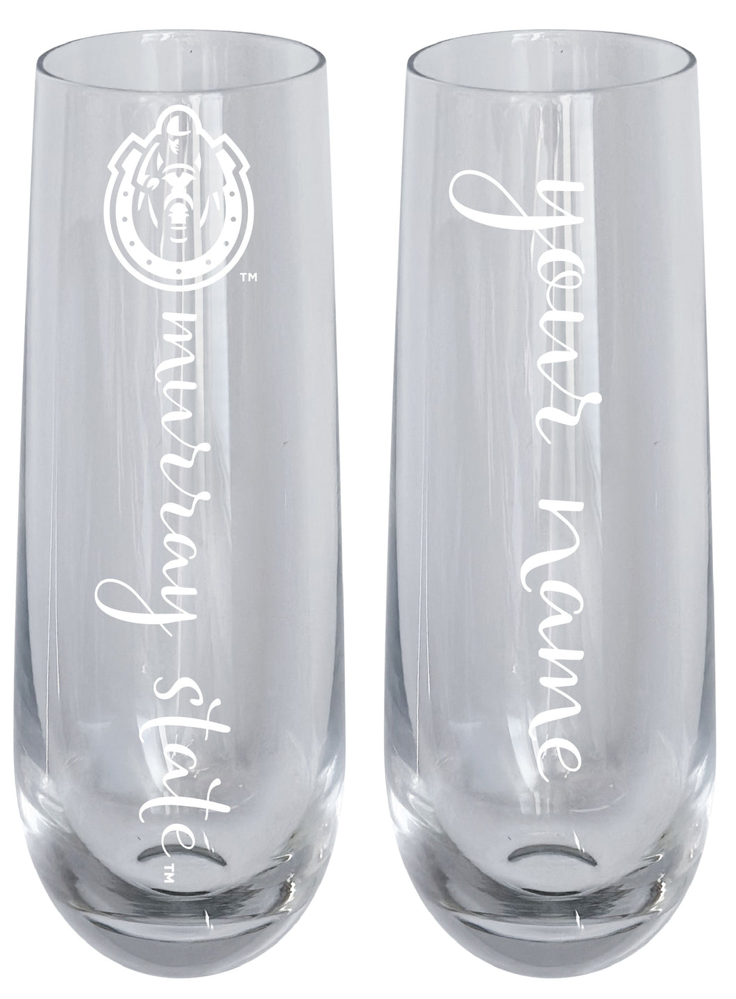 Murray State University Customizable 10 oz Engraved Champagne Flute – Officially Licensed Product 