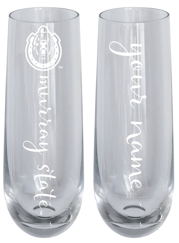 Murray State University Customizable 10 oz Engraved Champagne Flute – Officially Licensed Product 