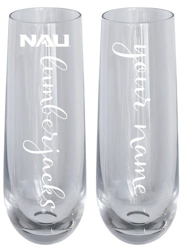 Northern Arizona University Customizable 10 oz Engraved Champagne Flute – Officially Licensed Product 