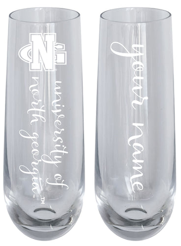 North Georgia Nighhawks Customizable 10 oz Engraved Champagne Flute – Officially Licensed Product 