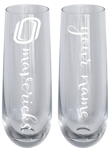 Nebraska at Omaha Customizable 10 oz Engraved Champagne Flute – Officially Licensed Product 