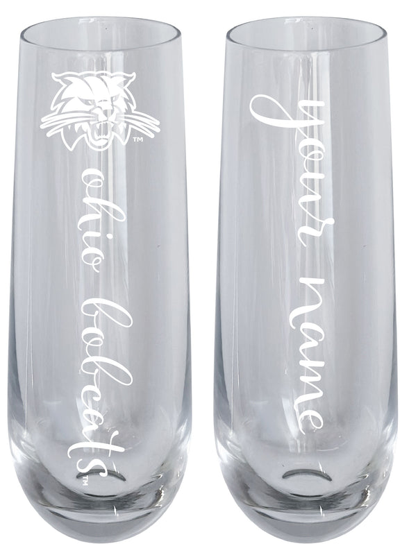 Ohio University Customizable 10 oz Engraved Champagne Flute – Officially Licensed Product 