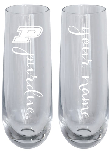 Purdue Boilermakers Customizable 10 oz Engraved Champagne Flute – Officially Licensed Product 