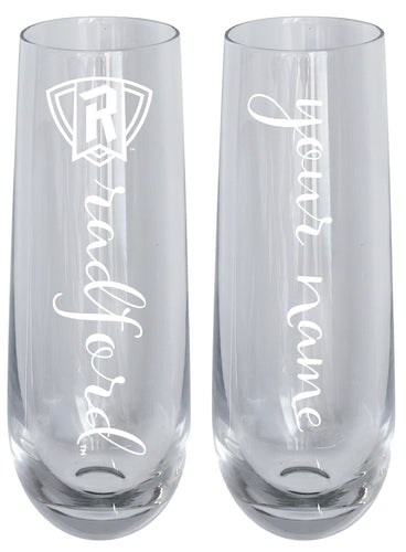 Radford University Highlanders Customizable 10 oz Engraved Champagne Flute – Officially Licensed Product 