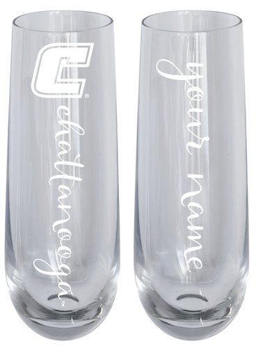 University of Tennessee at Chattanooga Customizable 10 oz Engraved Champagne Flute – Officially Licensed Product 