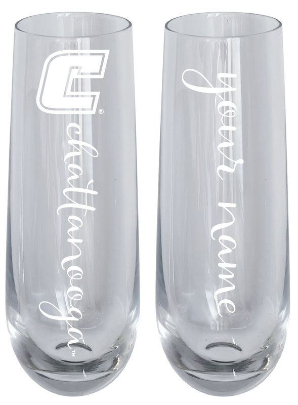 University of Tennessee at Chattanooga Customizable 10 oz Engraved Champagne Flute – Officially Licensed Product 