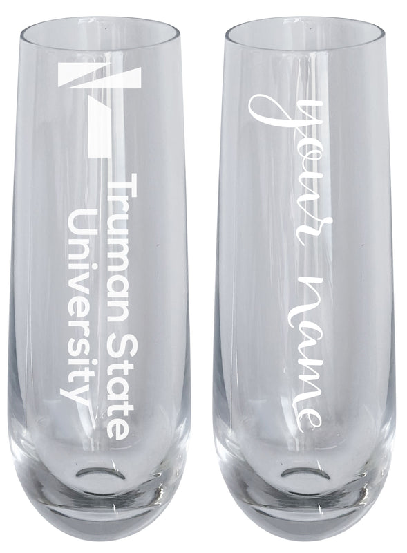 Truman State University Customizable 10 oz Engraved Champagne Flute – Officially Licensed Product 