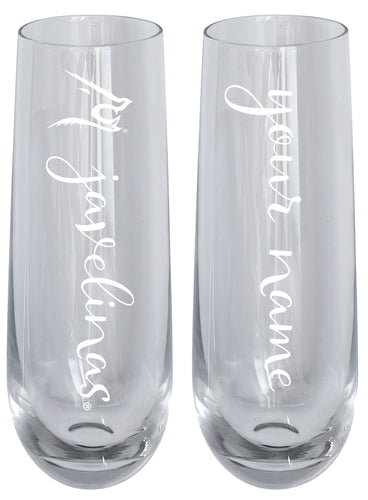 Texas A&M Kingsville Javelinas Customizable 10 oz Engraved Champagne Flute – Officially Licensed Product 