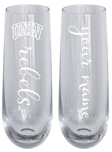 UNLV Rebels Customizable 10 oz Engraved Champagne Flute – Officially Licensed Product 