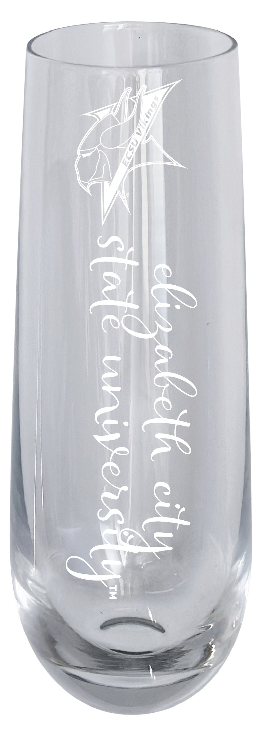 Elizabeth City State University 10oz Engraved Champagne Flute Officially Licensed Collegiate Product Single