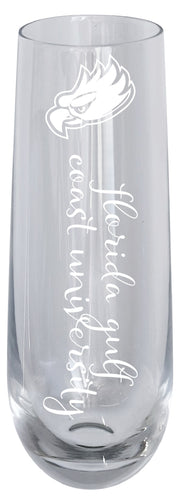 Florida Gulf Coast Eagles 10oz Engraved Champagne Flute Officially Licensed Collegiate Product 4-Pack