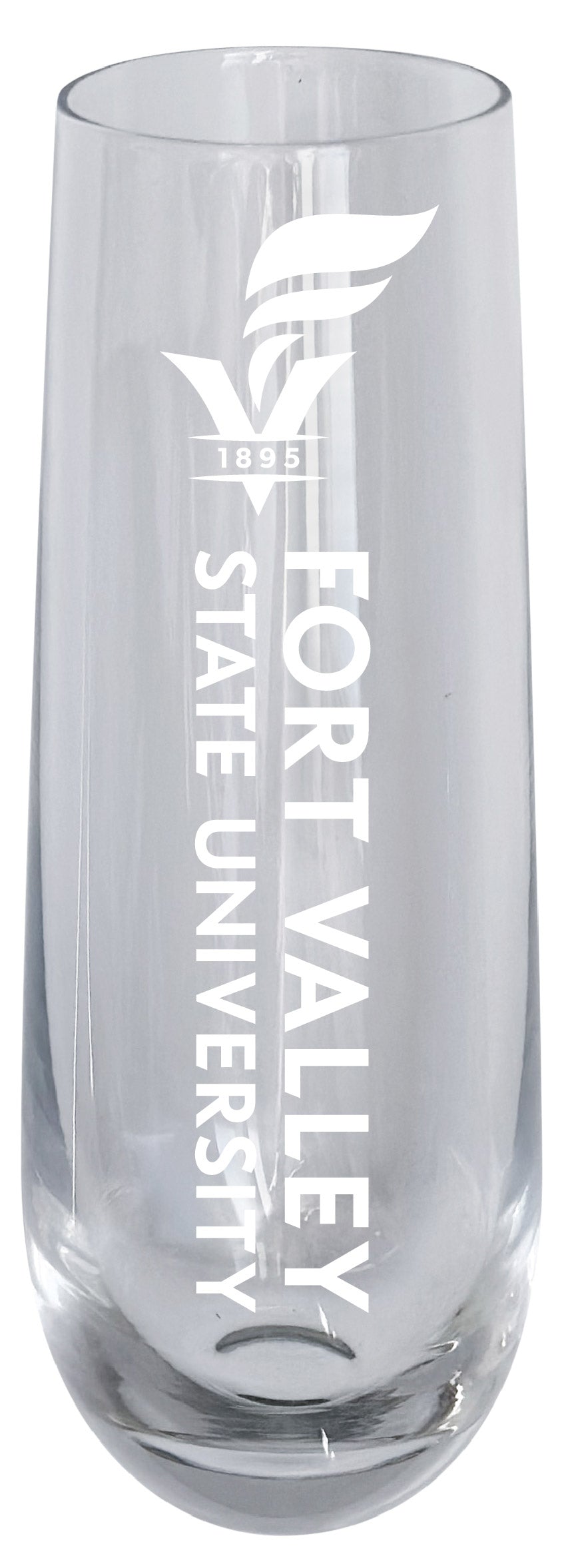 Fort Valley State University 10oz Engraved Champagne Flute Officially Licensed Collegiate Product