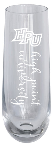 High Point University 10oz Engraved Champagne Flute Officially Licensed Collegiate Product Single