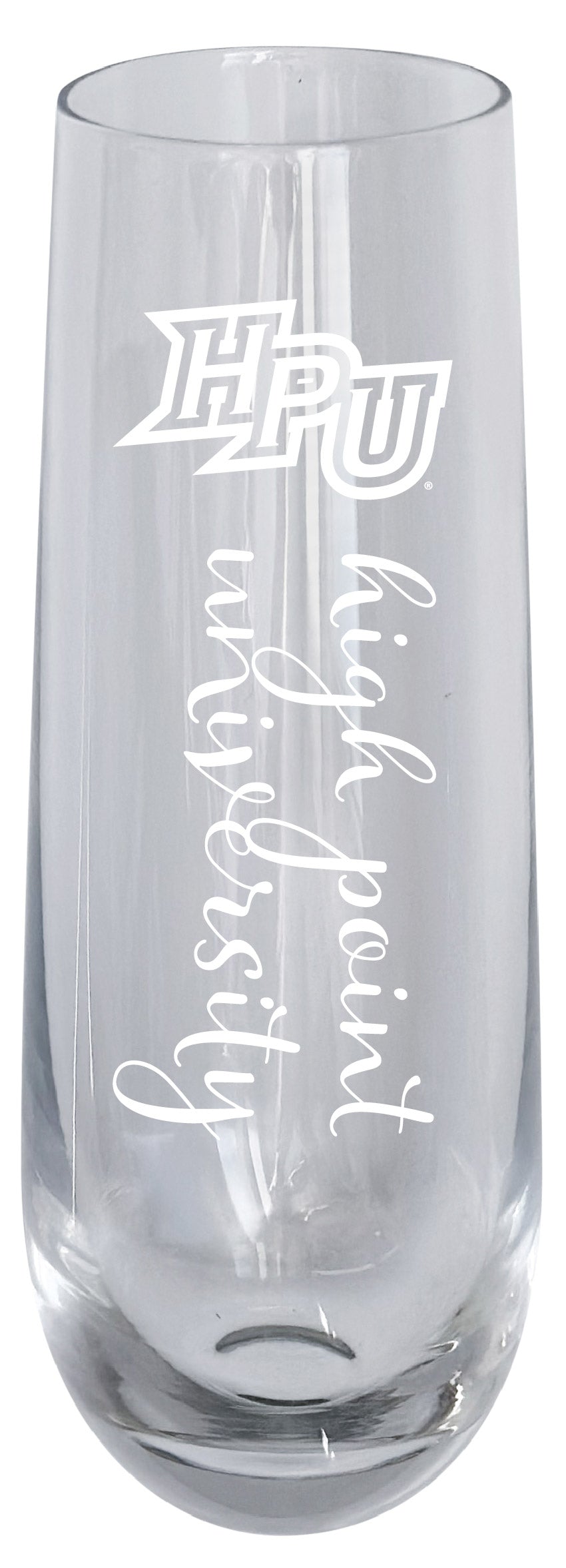 High Point University 10oz Engraved Champagne Flute Officially Licensed Collegiate Product Single