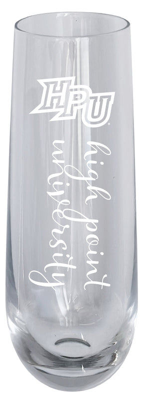 High Point University 10oz Engraved Champagne Flute Officially Licensed Collegiate Product Single