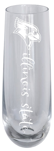 Illinois State Redbirds 10oz Engraved Champagne Flute Officially Licensed Collegiate Product Single