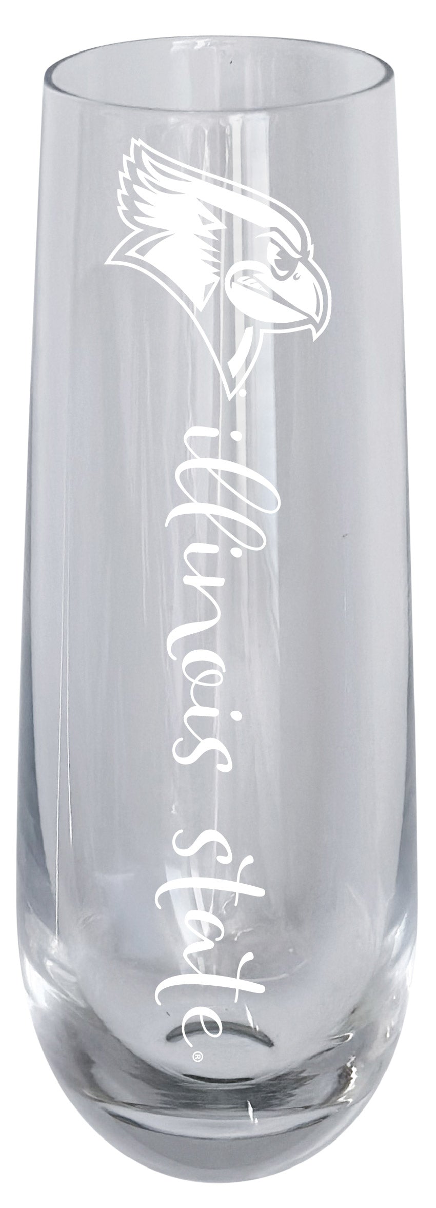 Illinois State Redbirds 10oz Engraved Champagne Flute Officially Licensed Collegiate Product Single