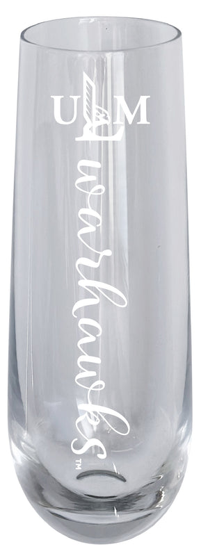 University of Louisiana Monroe 10oz Engraved Champagne Flute Officially Licensed Collegiate Product Single