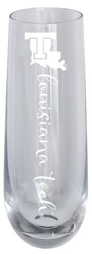 Louisiana Tech Bulldogs 10oz Engraved Champagne Flute Officially Licensed Collegiate Product Single