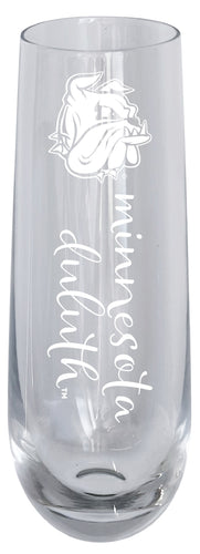 Minnesota Duluth Bulldogs 10oz Engraved Champagne Flute Officially Licensed Collegiate Product 2-Pack