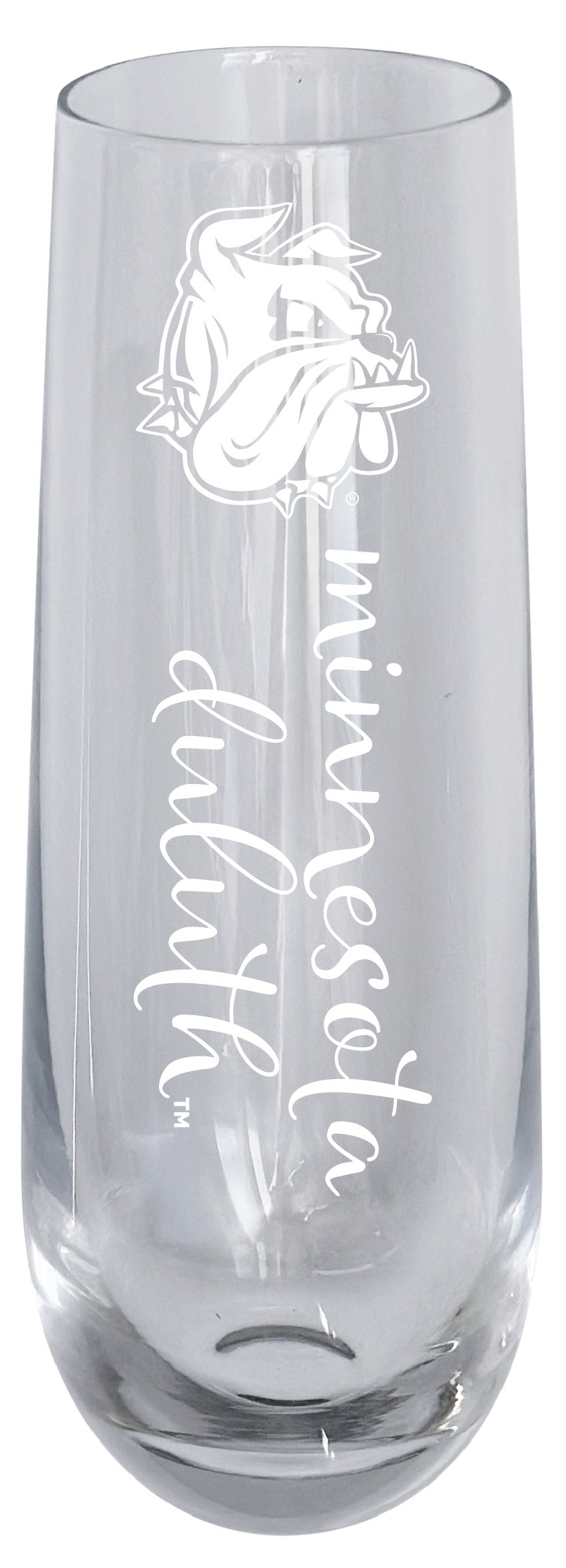 Minnesota Duluth Bulldogs 10oz Engraved Champagne Flute Officially Licensed Collegiate Product 2-Pack