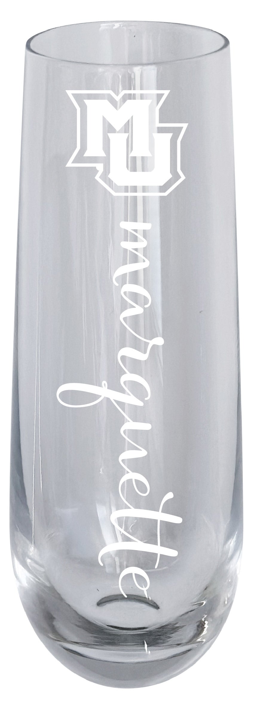 Marquette Golden Eagles 10oz Engraved Champagne Flute Officially Licensed Collegiate Product Single