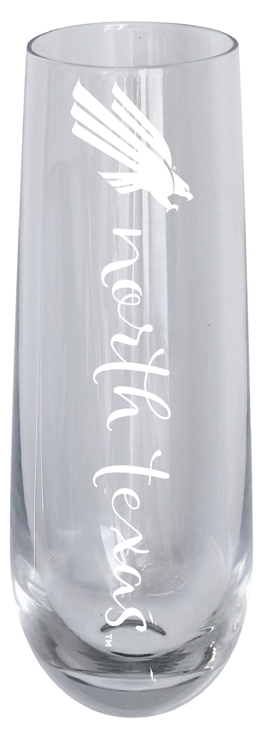 North Texas 10oz Engraved Champagne Flute Officially Licensed Collegiate Product Single