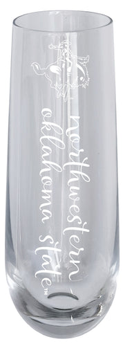 Northwestern Oklahoma State University 10oz Engraved Champagne Flute Officially Licensed Collegiate Product 2-Pack