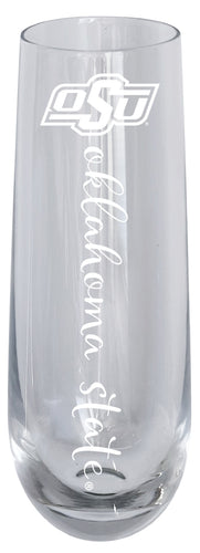 Oklahoma State Cowboys 10oz Engraved Champagne Flute Officially Licensed Collegiate Product Single