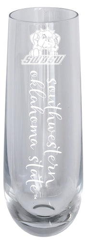 Southwestern Oklahoma State University 10oz Engraved Champagne Flute Officially Licensed Collegiate Product 4-Pack