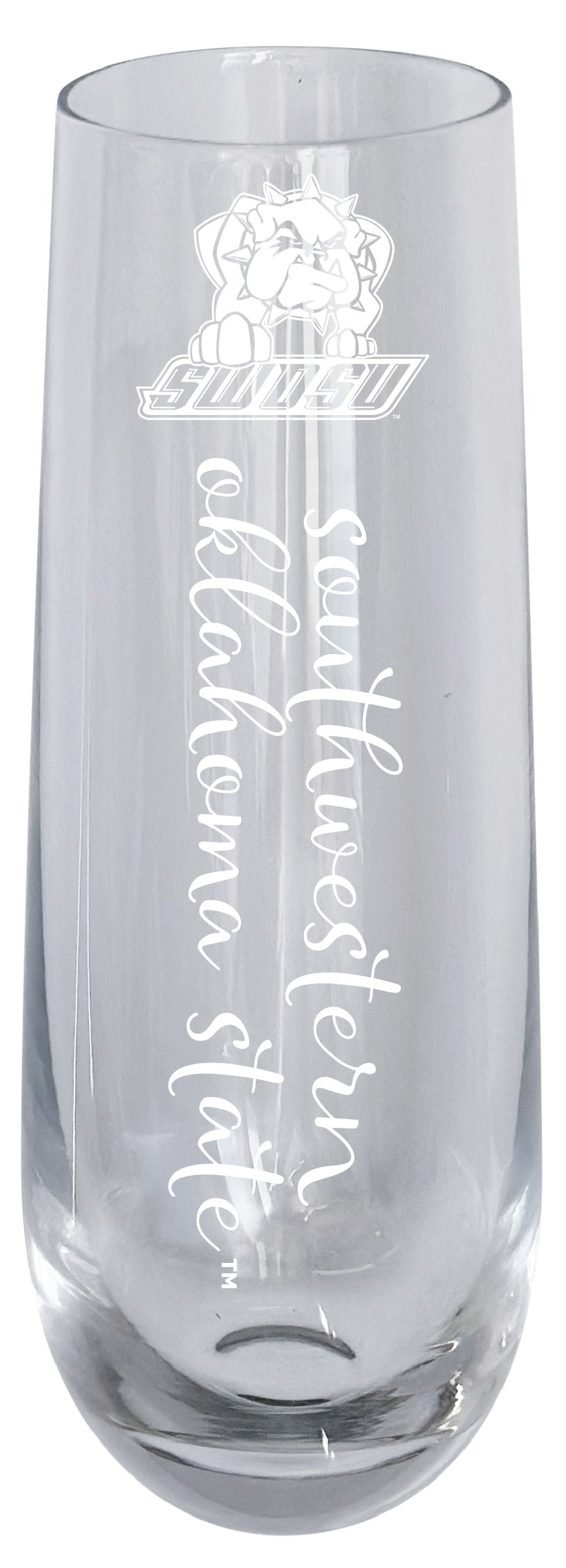 Southwestern Oklahoma State University 10oz Engraved Champagne Flute Officially Licensed Collegiate Product 4-Pack