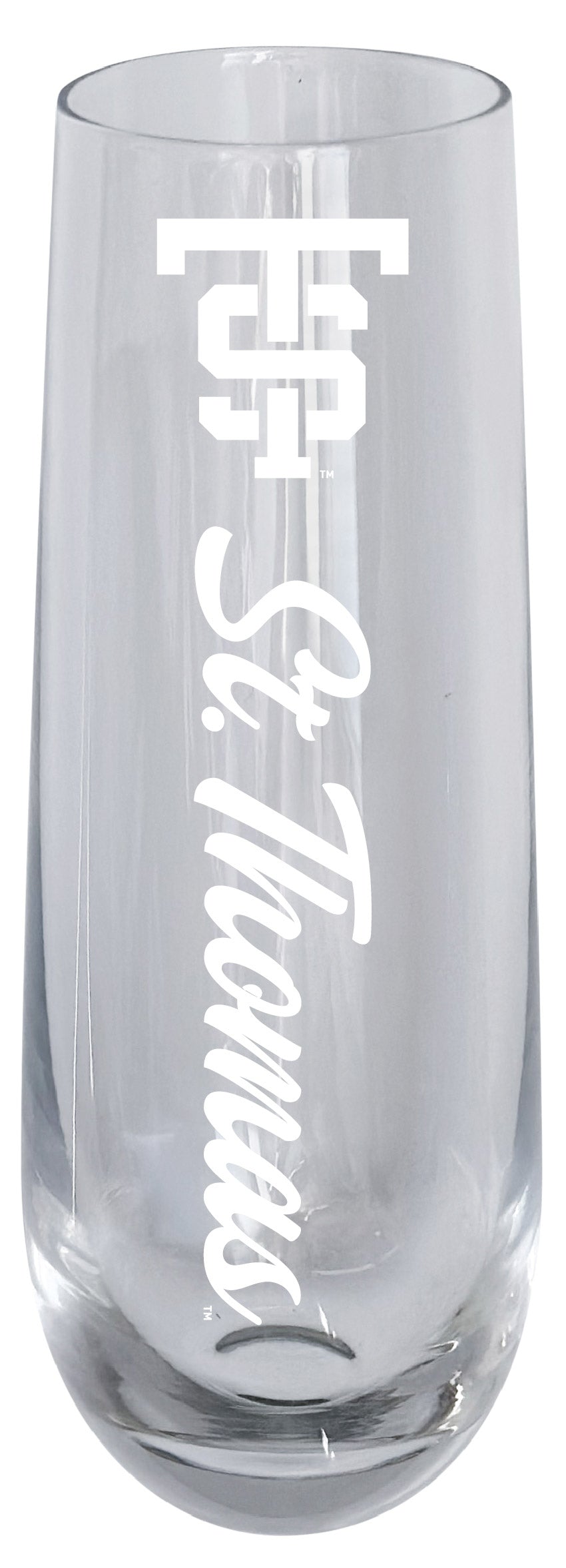 University of St. Thomas 10oz Engraved Champagne Flute Officially Licensed Collegiate Product 4-Pack