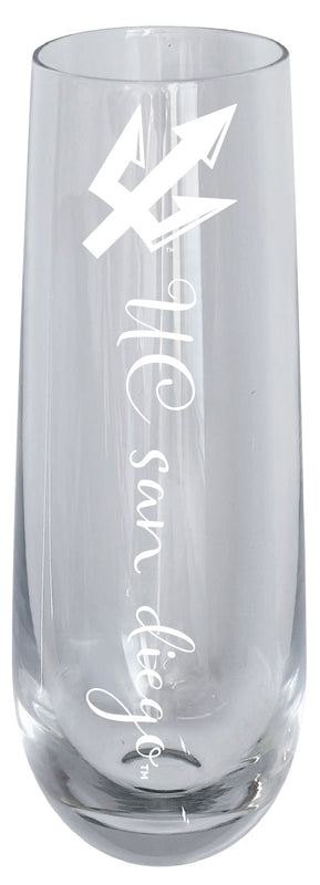 UC San Diego 10oz Engraved Champagne Flute Officially Licensed Collegiate Product