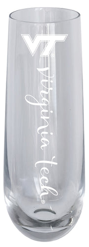 Virginia Tech Hokies 10oz Engraved Champagne Flute Officially Licensed Collegiate Product Single
