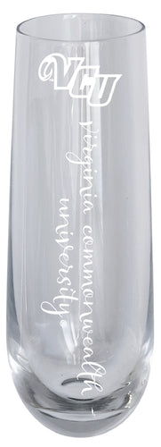 Virginia Commonwealth 10oz Engraved Champagne Flute Officially Licensed Collegiate Product Single