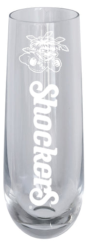 Wichita State Shockers 10oz Engraved Champagne Flute Officially Licensed Collegiate Product Single