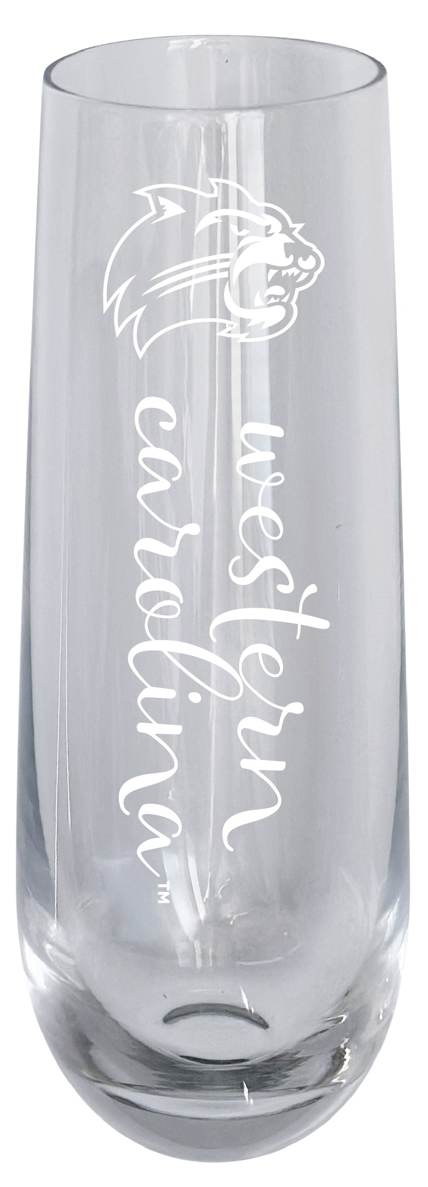 Western Carolina University 10oz Engraved Champagne Flute Officially Licensed Collegiate Product 4-Pack