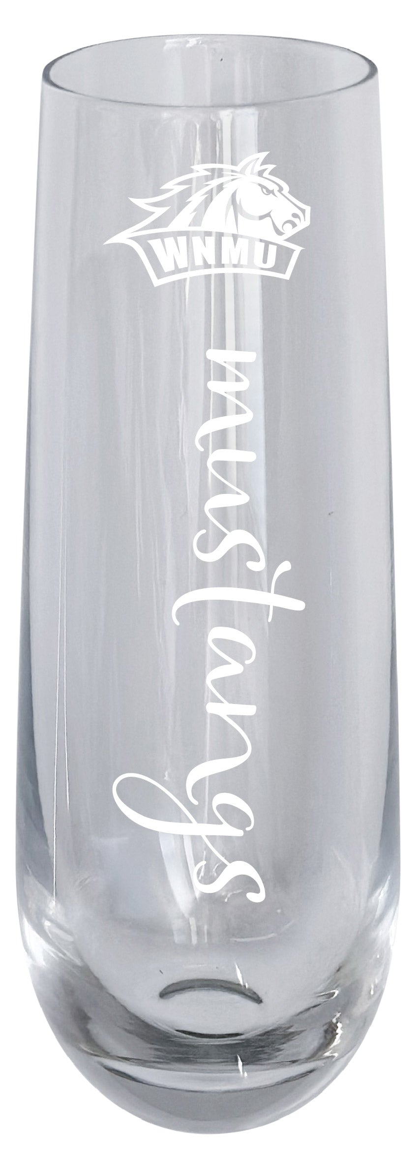 Western New Mexico University 10oz Engraved Champagne Flute Officially Licensed Collegiate Product 2-Pack