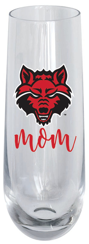 Arkansas State 10oz Stemless Flute Mom Design Officially Licensed 4-Pack