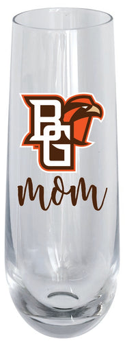 Bowling Green Falcons 10oz Stemless Flute Mom Design Officially Licensed 4-Pack