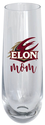 Elon University 10oz Stemless Flute Mom Design Officially Licensed Single