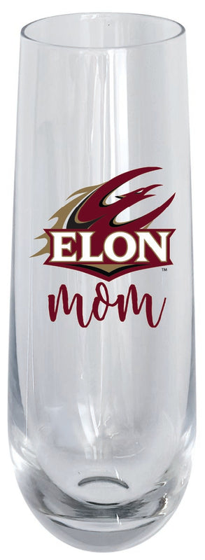 Elon University 10oz Stemless Flute Mom Design Officially Licensed Single