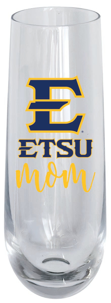 East Tennessee State University 10oz Stemless Flute Mom Design Officially Licensed Single