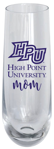 High Point University 10oz Stemless Flute Mom Design Officially Licensed 4-Pack