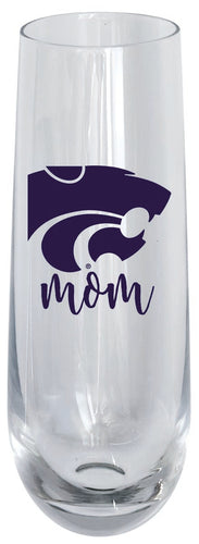 Kansas State Wildcats 10oz Stemless Flute Mom Design Officially Licensed 2-Pack