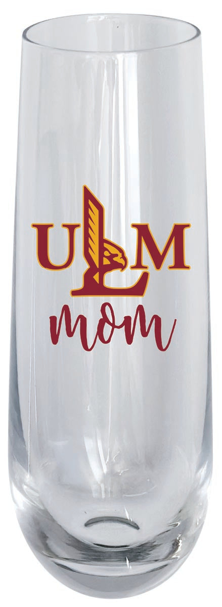 University of Louisiana Monroe 10oz Stemless Flute Mom Design Officially Licensed 4-Pack