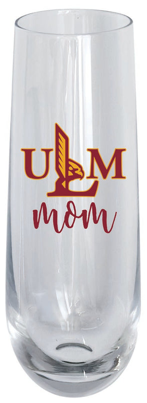 University of Louisiana Monroe 10oz Stemless Flute Mom Design Officially Licensed 4-Pack