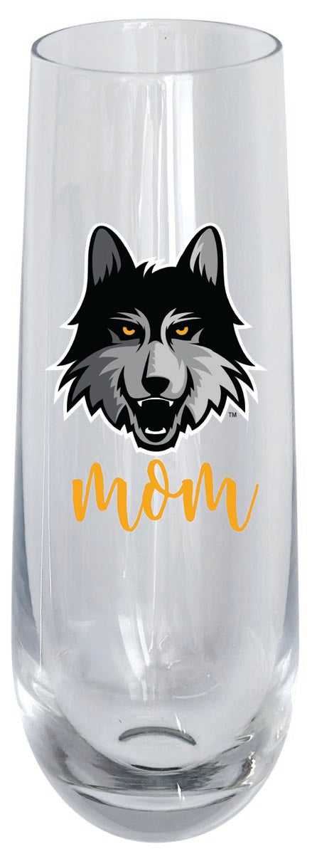 Loyola University Ramblers 10oz Stemless Flute Mom Design Officially Licensed 2-Pack