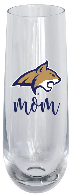 Montana State Bobcats 10oz Stemless Flute Mom Design Officially Licensed Single